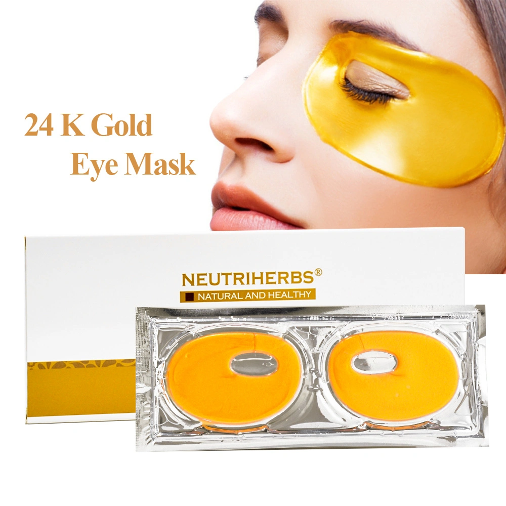 100% Natural Organic 24K Gold Gel Moisturzing Anti Wrinkle Whitenign Eye Mask