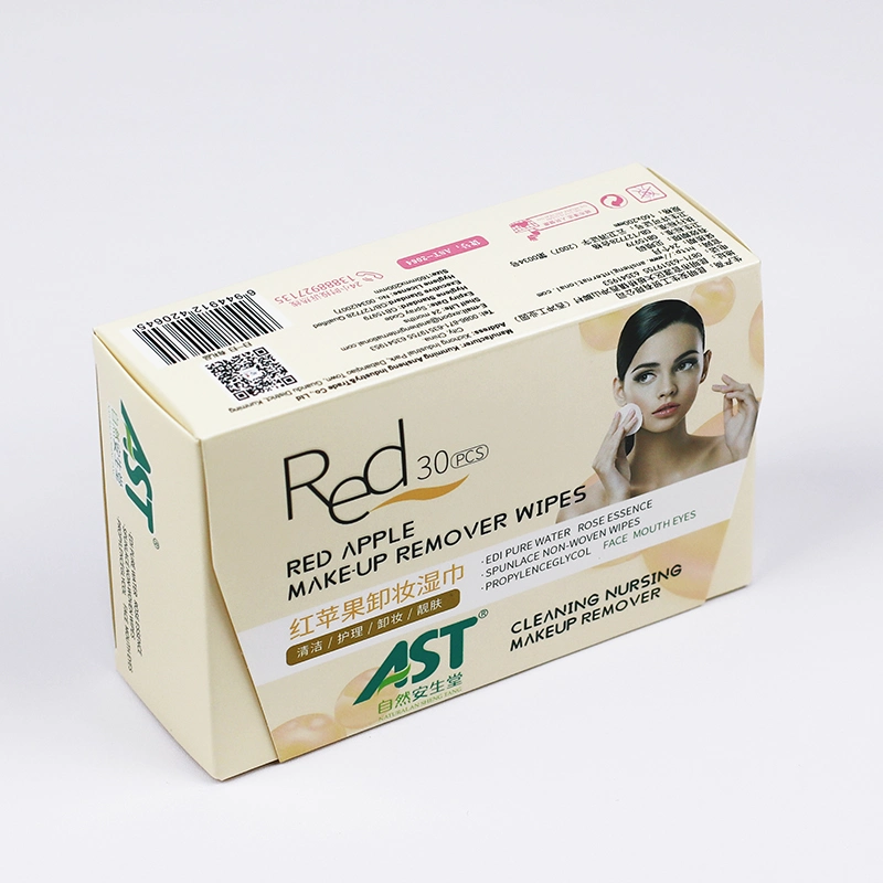 Disposable Non-Woven Make-up Remover Dry Wipes in Box