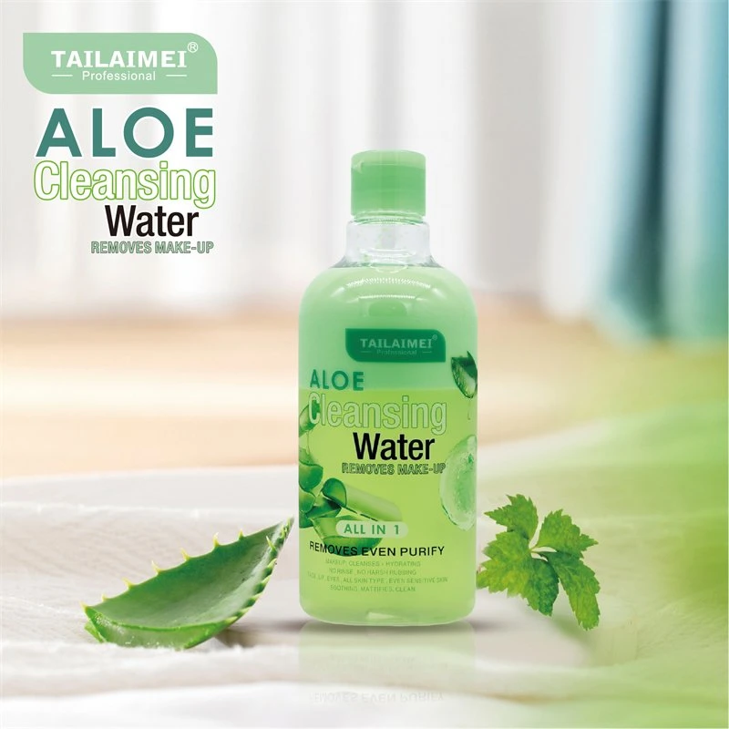 Tailaimei Custom Manufacturer 2 in 1 Aloe Makeup Removing Water Cleansing Oil Make up Remover Hydrating Makeup Remover for Face