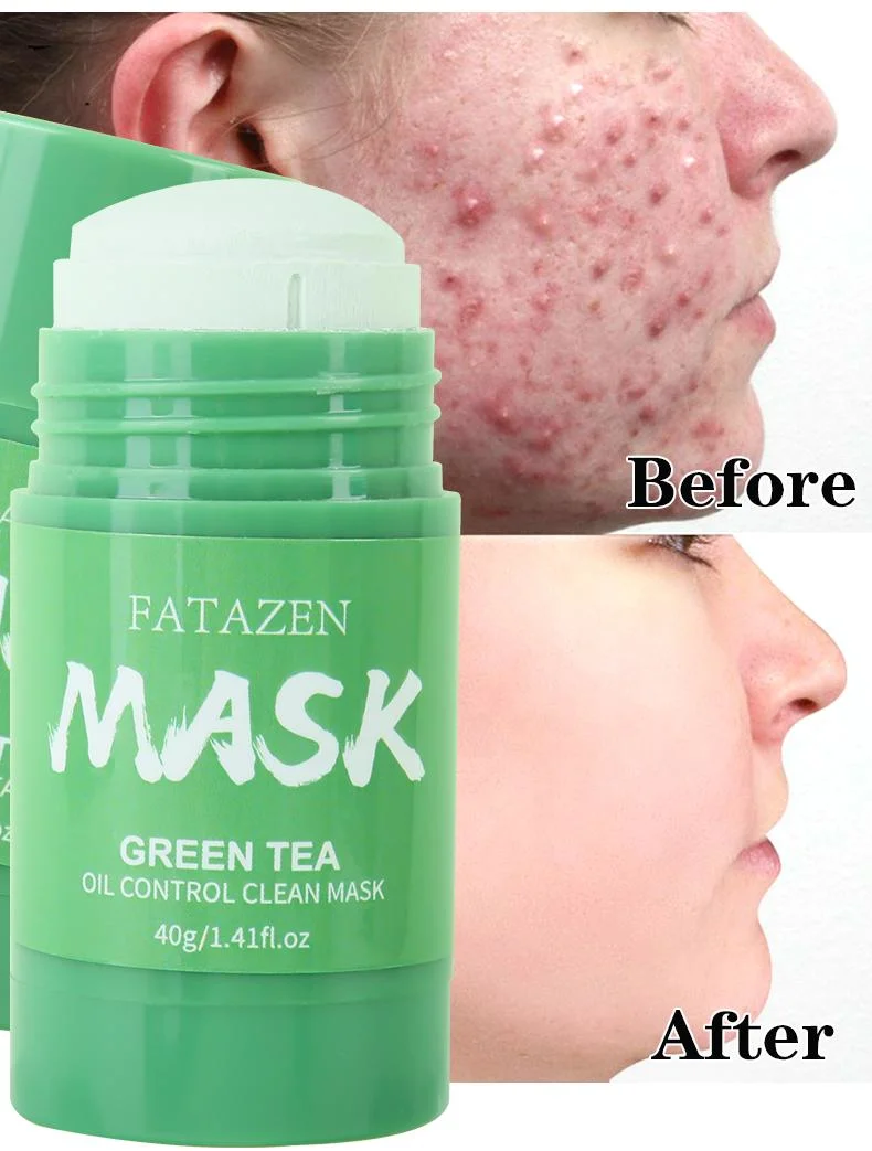 Organic Green Tea Deep Cleansing Blackhead Acne Removal Smoothing Facial Mud Mask