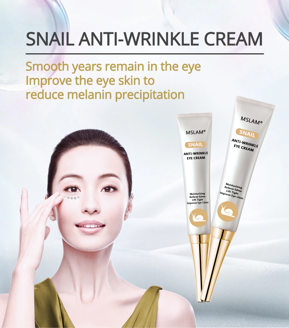 Mslam Snail Eye Cream Moisturize and Anti-Wrinkle Skin Care to Remove Pouch Snail Cream 20g