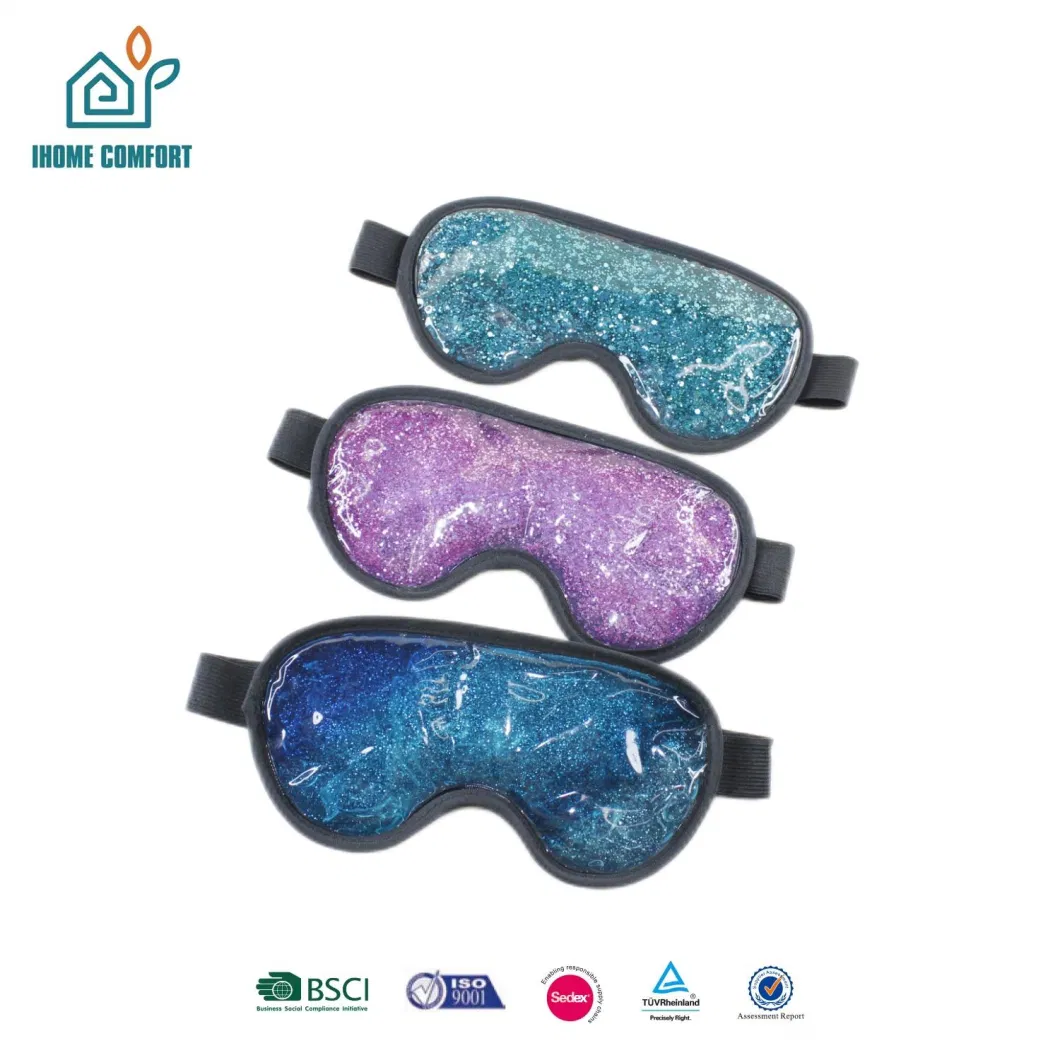 Soft Fabric Cold Compress Gel Eye Mask with Customized Logo