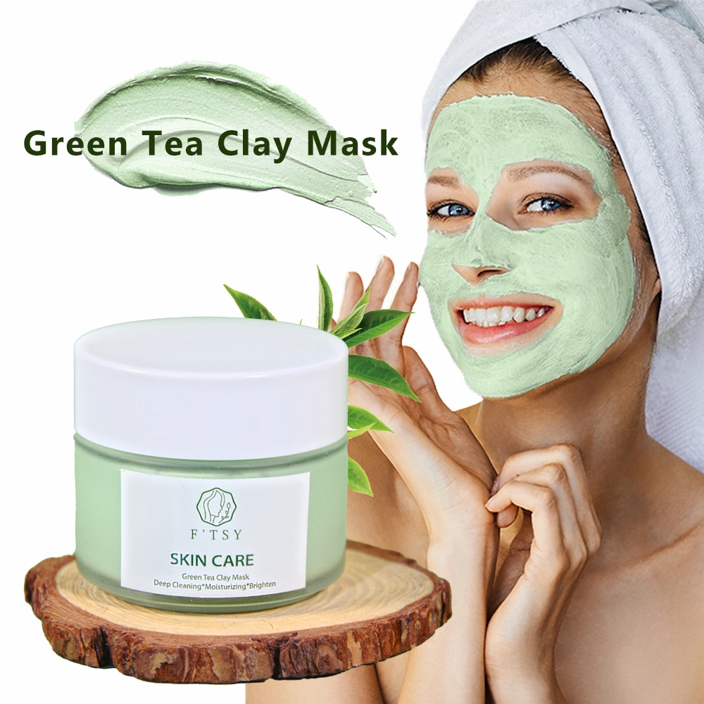 OEM Beauty Natural Dead Sea Green Tea Face Clay Mud Mask