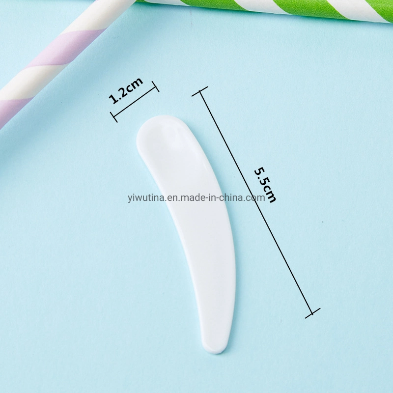 Cosmetic Packaging Crescent Spoon Cream Spatula Small Makeup Scoop Facial Cream Mask Spoon