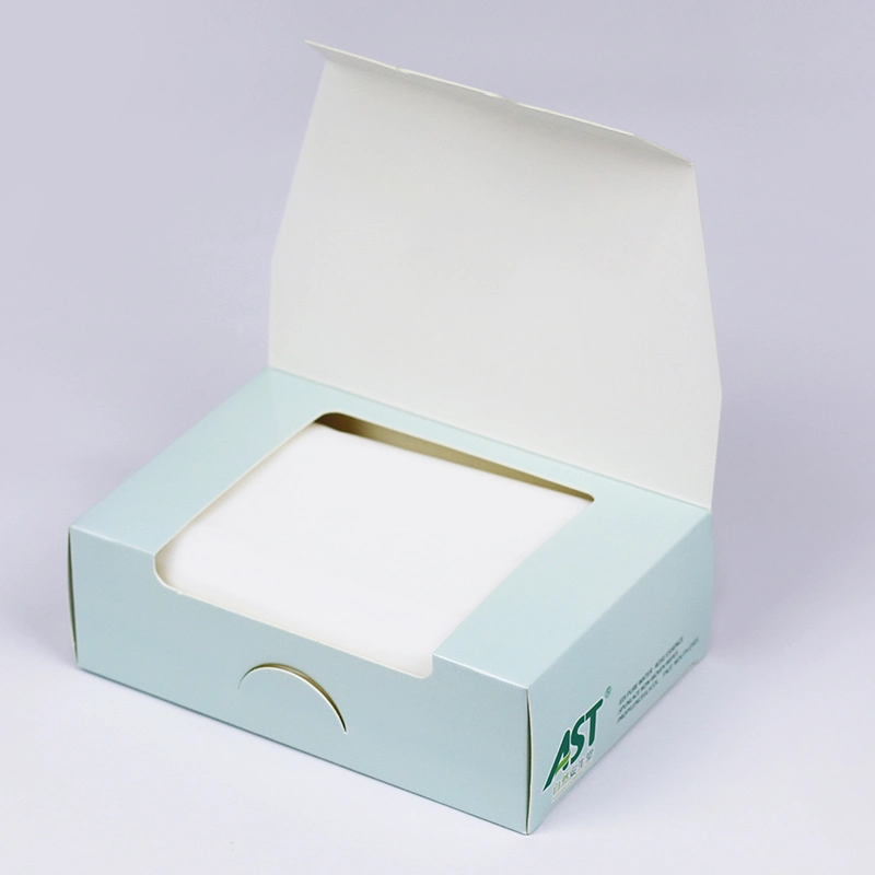 Disposable Non-Woven Make-up Remover Dry Wipes in Box