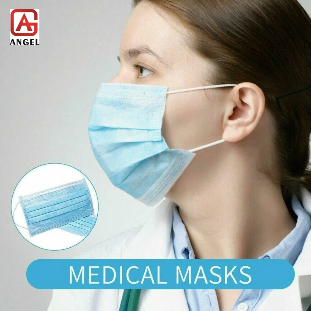 3ply Nonwoven Mask Blue/Black/White Mask