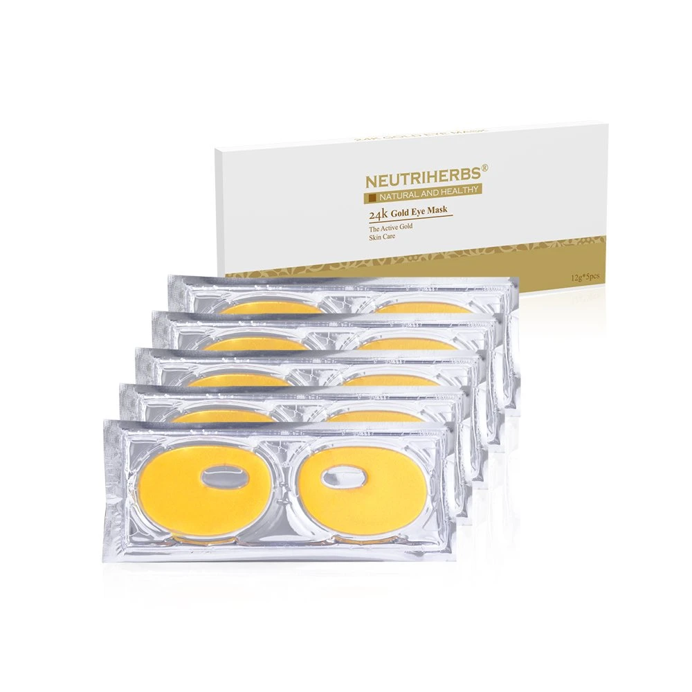 100% Natural Organic 24K Gold Gel Moisturzing Anti Wrinkle Whitenign Eye Mask