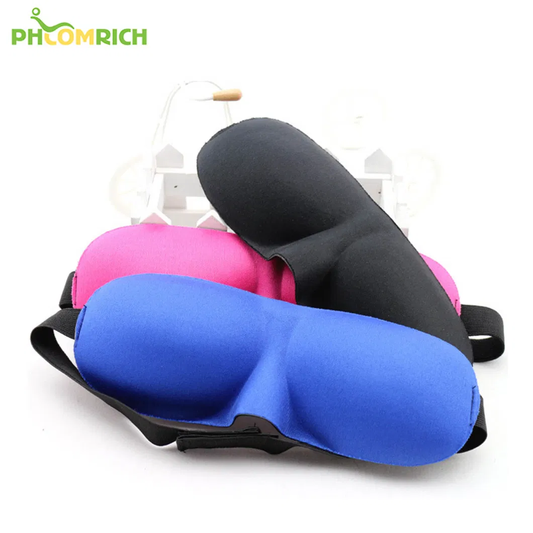 Sleep Mask with Adjustable Strap 3D Contoured Shape Good Night Eyeshade