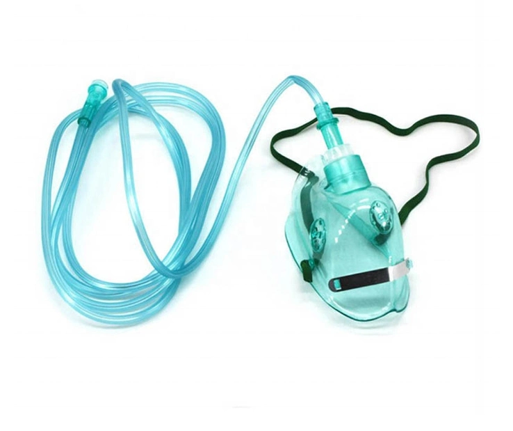 Manufacturer China Factory Child Adult CE ISO FDA High Quality Disposable Medical Grade PVC with 2m Tube 7FT Tube Venturi Face Mask Nebulizer Mask Oxygen Mask