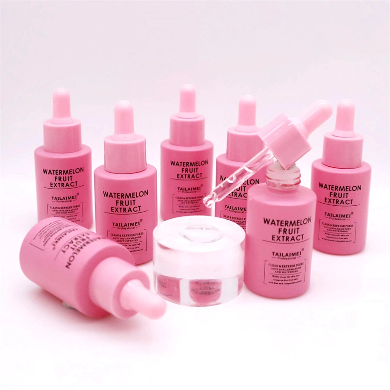 Tailaimei Private Label Watermelon Fruit Extract Serum Face Cleansing Serum Pore Refining Smoothing Brightening Whitening Serum