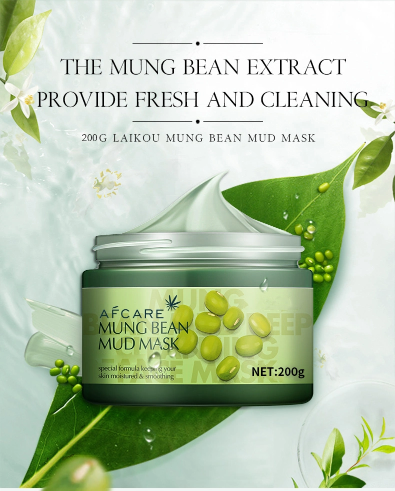 OEM/ODM Mung Bean Mud Mask Acne Mask Deep Clean Mung Bean Film