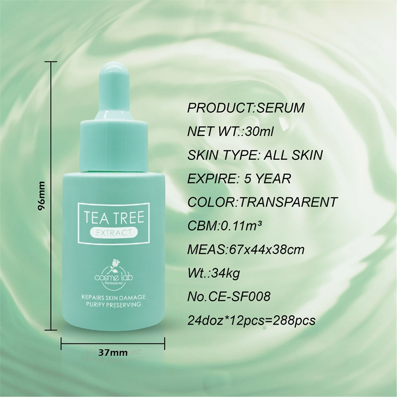 Cosmelab Private Label Tea Tree Serum Facial Purify Calming Face Hydrating Serums Softening Moisturizing Skin Care Serum