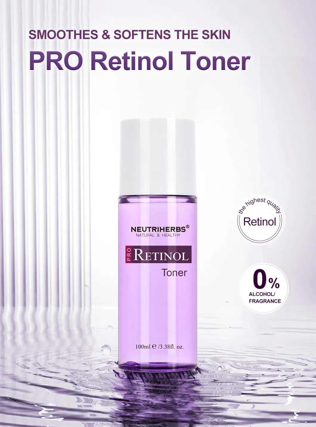 Hot Sale Korean Anti-Aging Hyaluronic Acid Revitalizing Retinol Face Toner