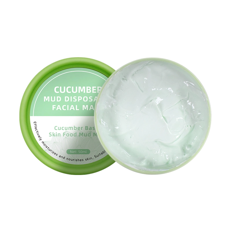 Private Label Hydrating Brighten Remove Pores Smooth Face Kaolin Mud Cucumber Face Clay Mask