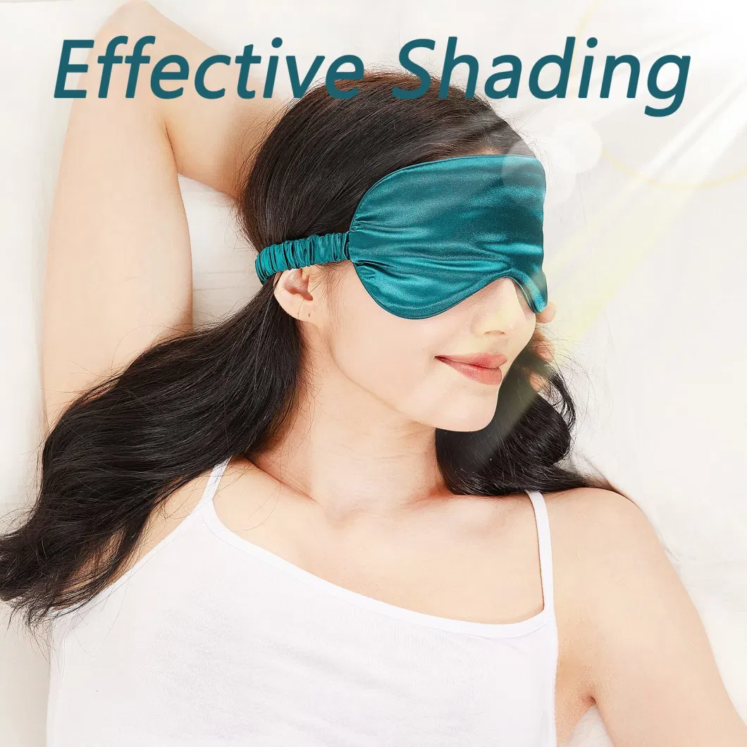 Sleep Mask 4 Pack Silk Eye Cover Soft Satin Blindfold Elastic Strap Night Eyeshade Travel Nap for Women Men