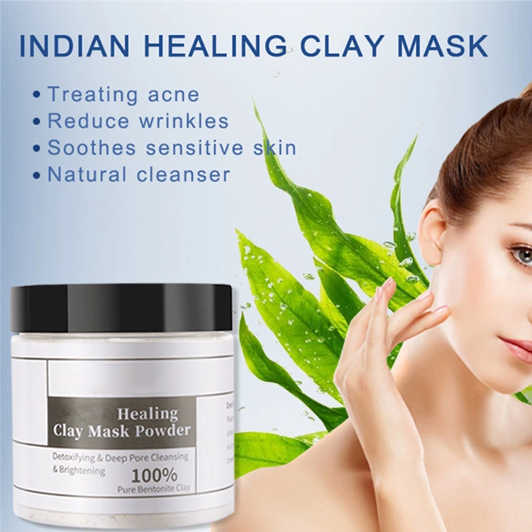 OEM Deep Pore Cleansing &amp; Brightening Skin Seaweed Healing Clay Mask Powder