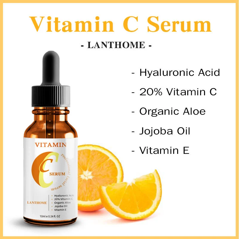 Organic Acne Collagen Anti Aging Cell Serum Face Serum Moisturizing Skin Brightening Topical Facial Serum with Hyaluronic Acid Vitamin C Serum for Skin Care