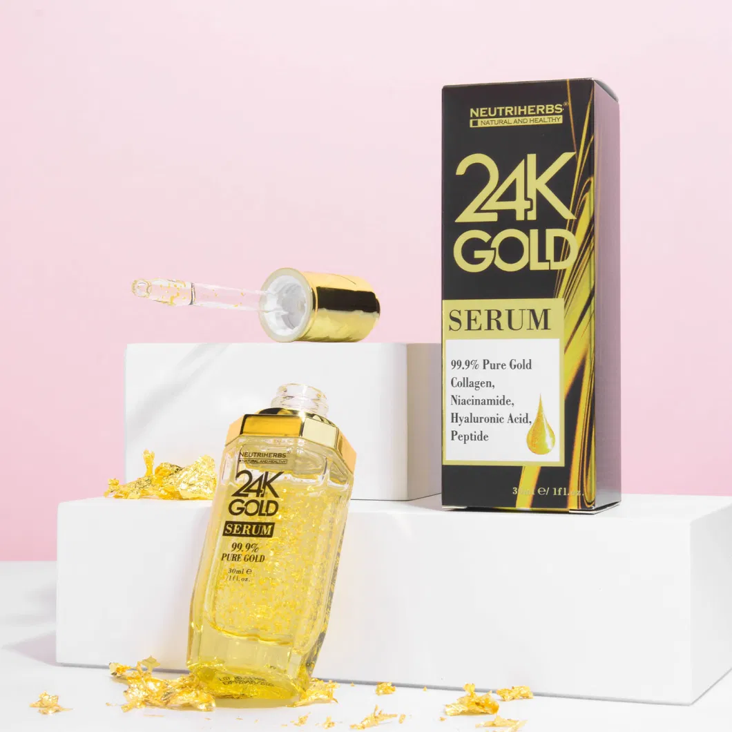 Hot Selling Beauty Sensitive Anti Wrinkle 24K Face Gold Pure Skin Serum