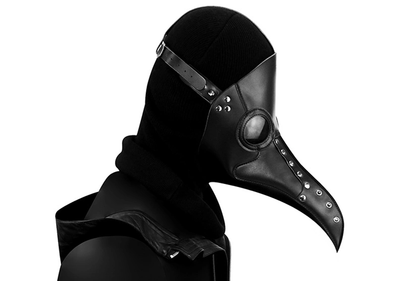 Sh2436 Black Masquerade &amp; Funny Steampunk Plague Doctor Masks Wholesale Adult Face Party Maske Bulk Custom Halloween Mask