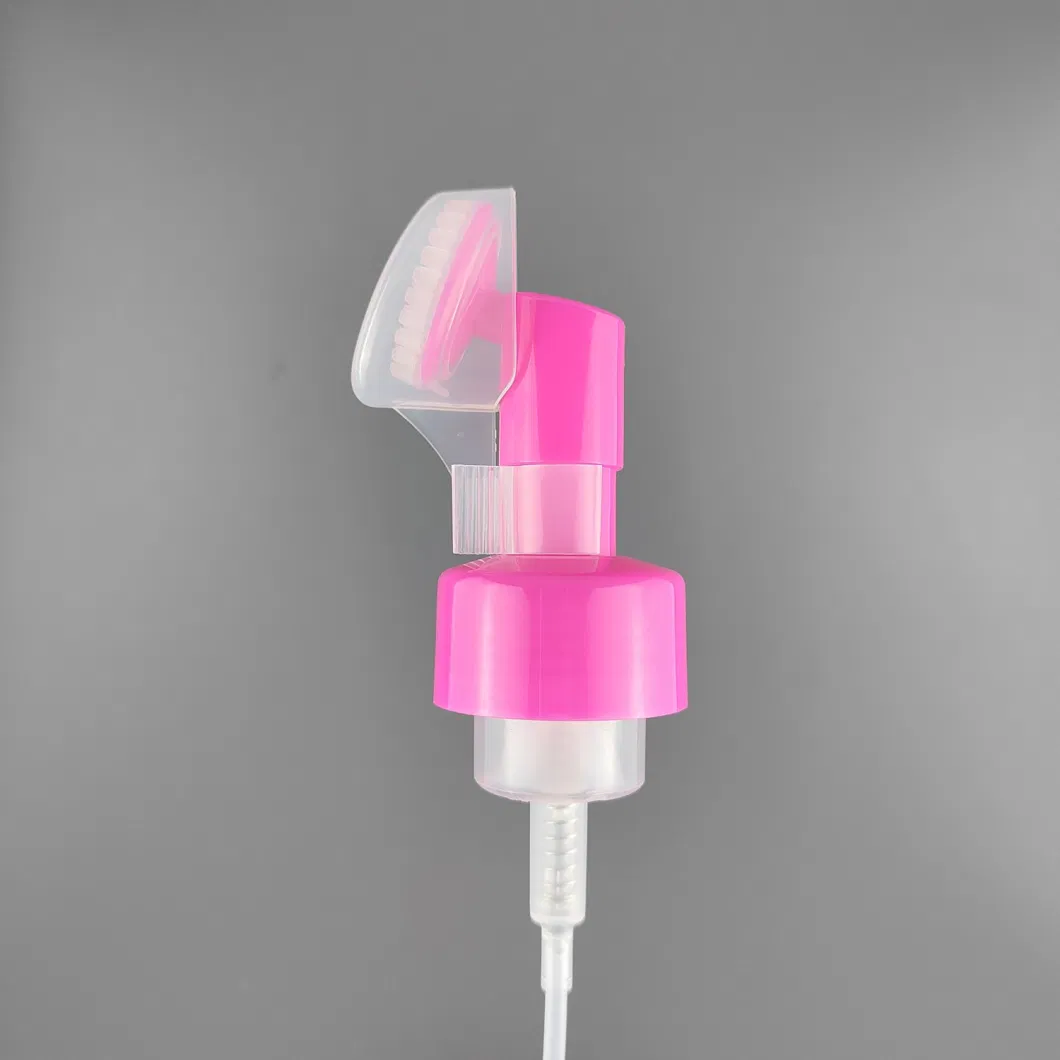 Popular Mousse Plastic Hand Foam Pump with Clip Lock for Facial Cleanser