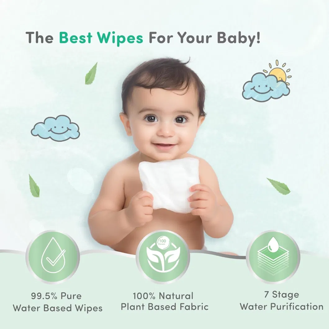 Chemical Free 99.9 Purified Baby Facial Wipes Toallitas Humedas PARA Bebe Totitos