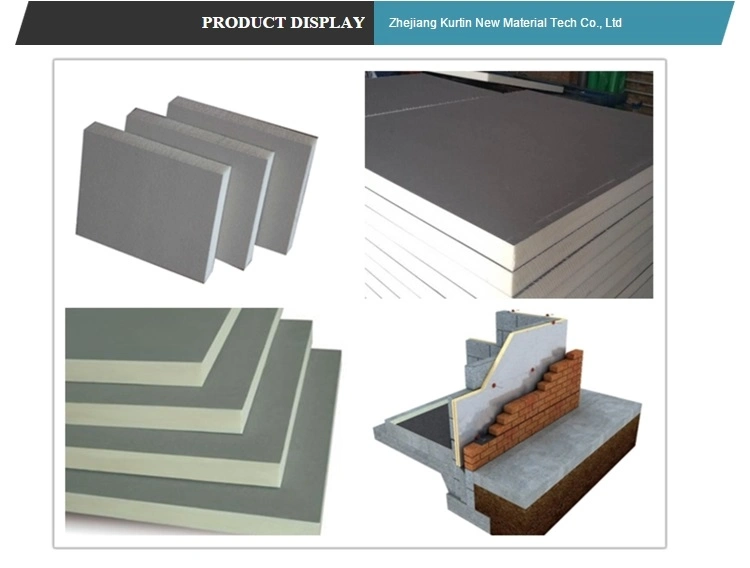 Waterproof Paper Face PIR PUR Boards Close Cell Polylsocyanurate Foam for Residential Structure Geothermal Insulation