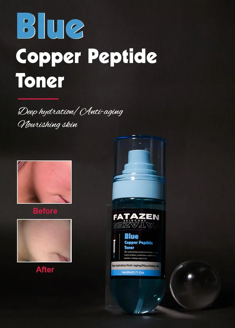 Soothes Redness Brightening Nourish Rejuvenate Skin Blue Copper Peptide Facial Toner Spray