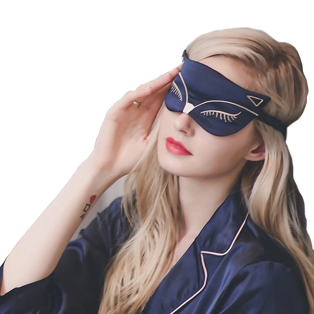 New Design 100% Mulberry Silk Eye Mask Night Mask Gift for Men Women