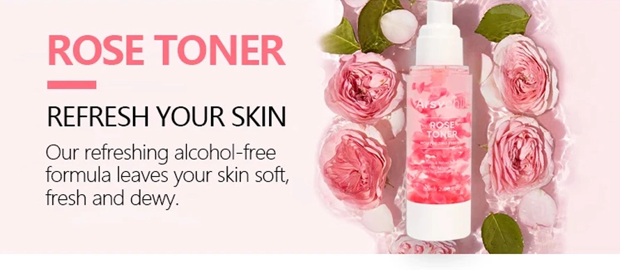 Ditong Private Label OEM/ODM Moisturizing Skin Care Skincare Natural Organic Pure Rose Water Facial Mist Face Toner Spray for Face