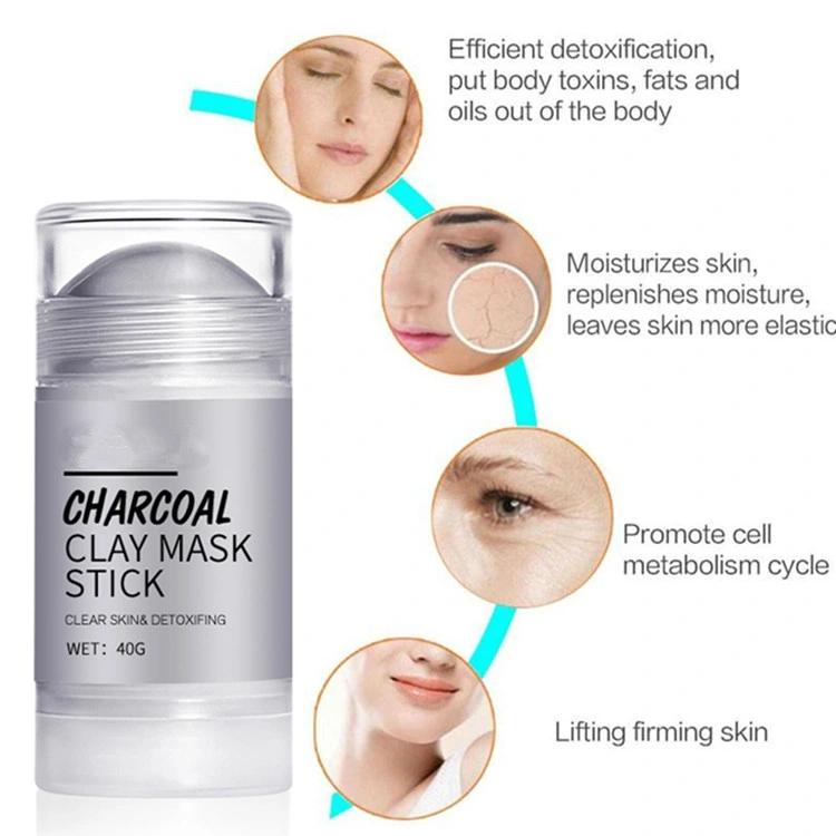 Private Label Cleansing Mask Purifying Clay Stick Mask Charcoal Mud Film Stick