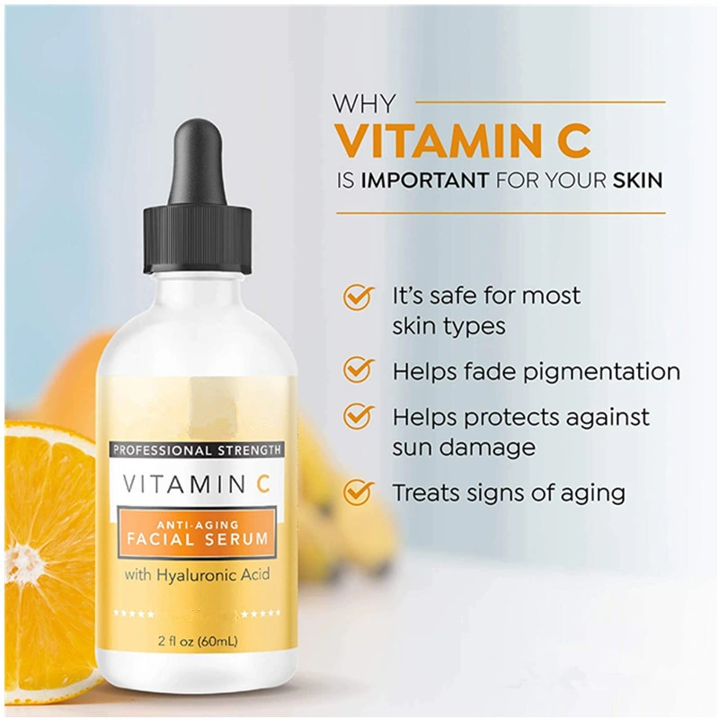 Custom Natural Whitening Anti-Aging Vitamin C Facial Serum