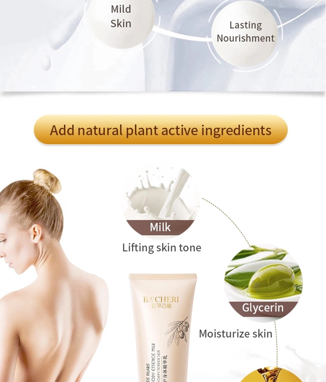 Body Lotion Cream Hotel Cosmetics Whitening Body Lotion for Dry Skin