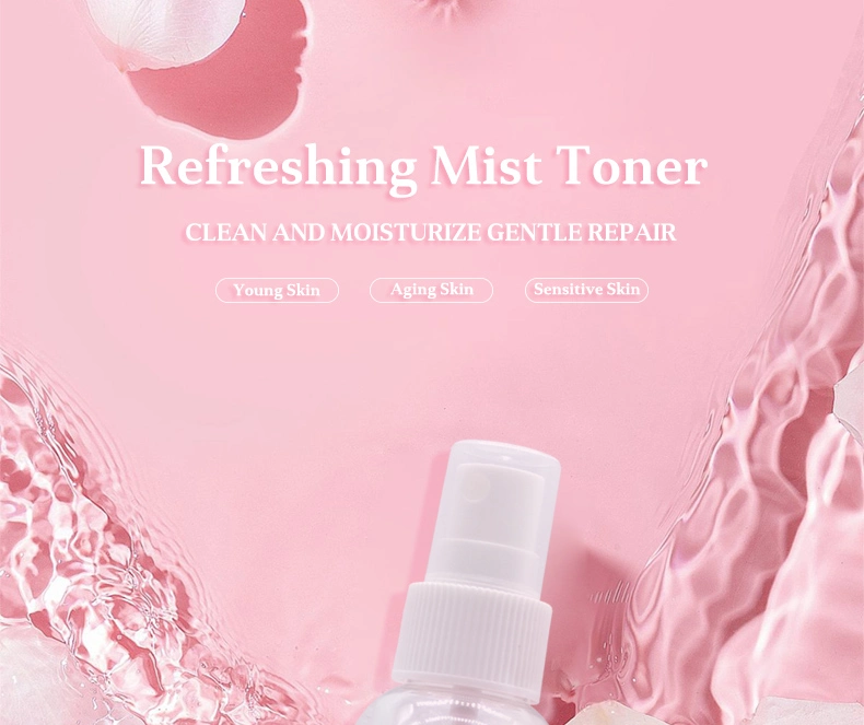 Hot Selling Custom Natural Moisturizing Anti Wrinkle Organic Pure Face Toner Whitening Rose Water Spray Wholesale for Oily Skin