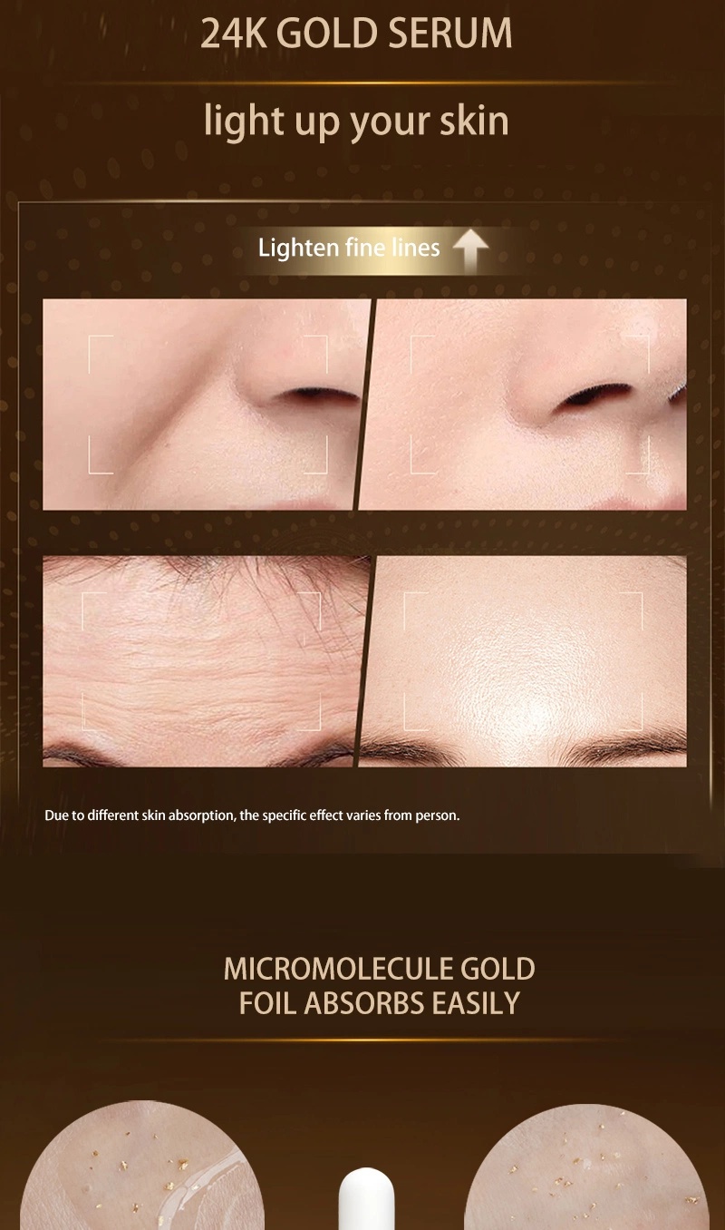 Wholesale 24K Gold Best Collagen Serum for Face with Hydrating Anti-Aging and Anti-Wrinkle Function