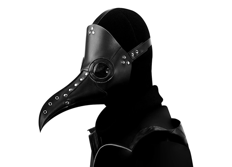 Sh2436 Black Masquerade &amp; Funny Steampunk Plague Doctor Masks Wholesale Adult Face Party Maske Bulk Custom Halloween Mask