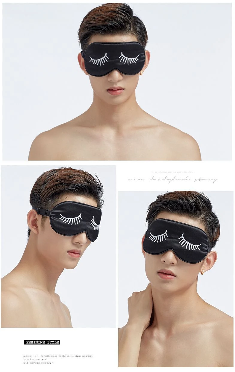 New Design 100% Mulberry Silk Eye Mask Night Mask Gift for Men Women