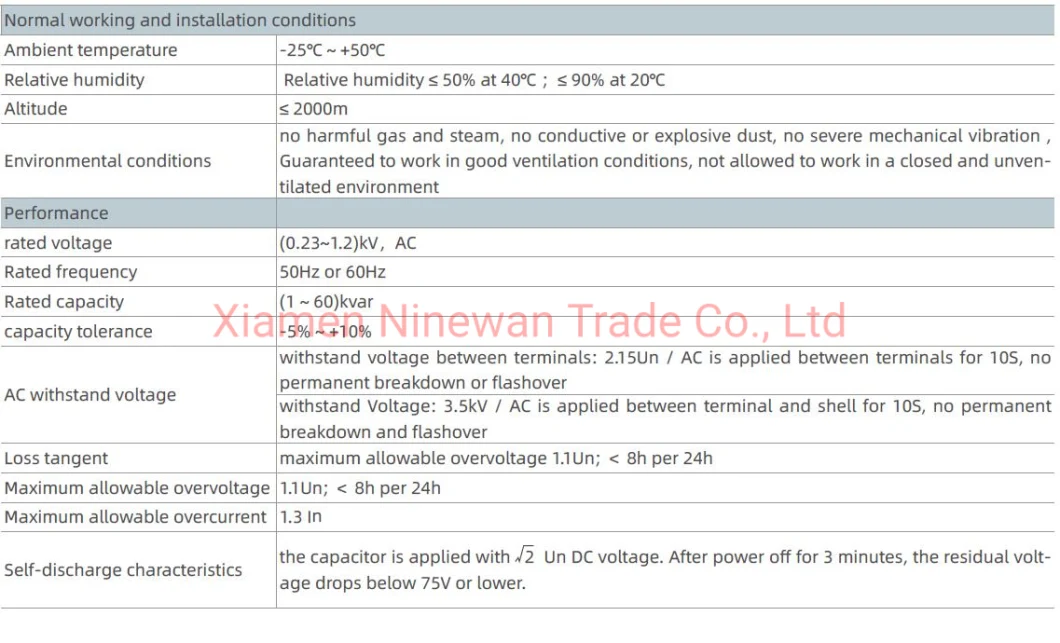 Rsh9 Series Harmonic Suppression Type Intelligent Power Capacitor