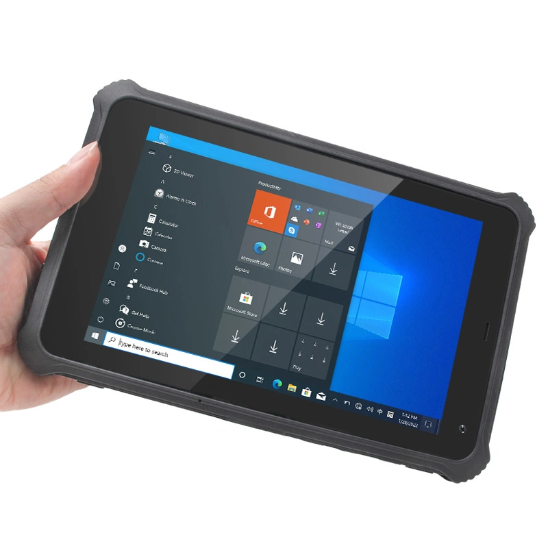 Win10 8inch Rugged Industrial Rugged Tablet 4G LTE High Speed Biometric Fingerprint Reader Collection NFC Tablet