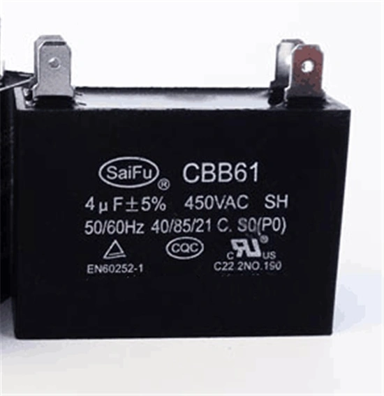 450VAC 40/70/21 50/60Hz Cbb61 Fan Capacitor