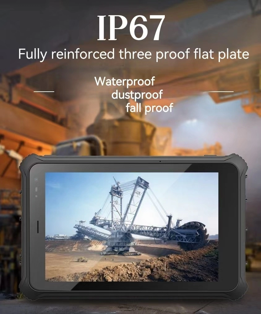 8 Inch Industrial Rugged Tablet PC 3 Proof Android Tablet Computer