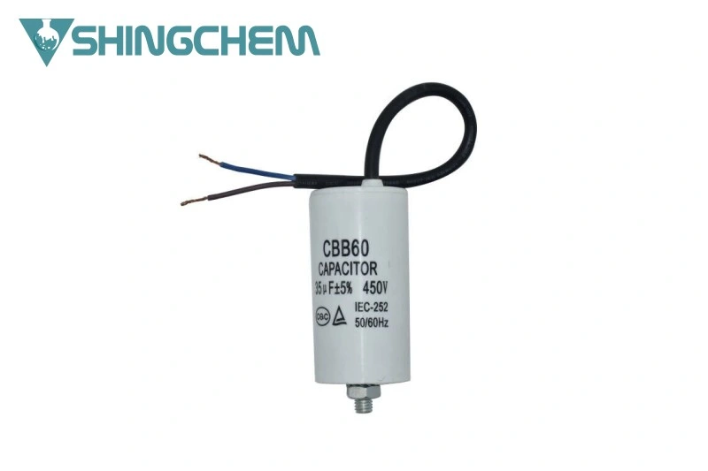 Cbb60 AC Motor Run Capacitors 450VAC 50 60Hz 220V40 70 21 Capacitors