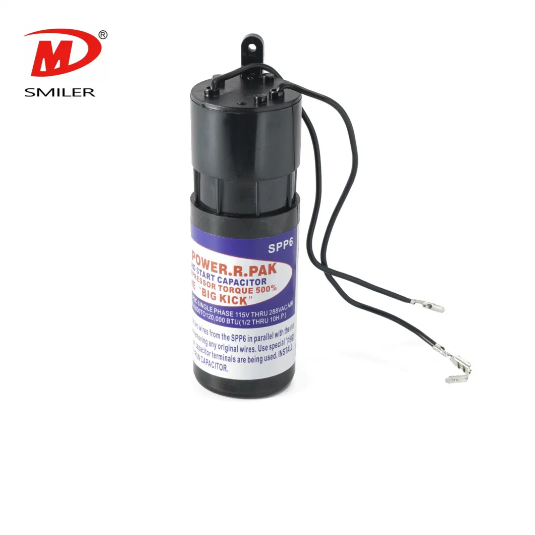 Smiler CD60 125V Capacitor AC Motor 40/85/21 CD Capacitor Original Manufacturer Starter Capacitor