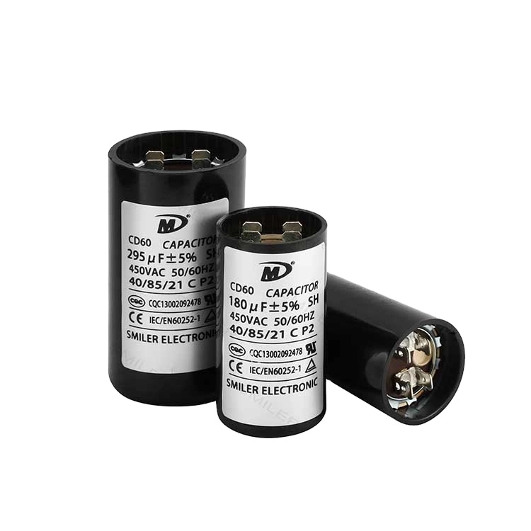 Smiler CD60 125V Capacitor AC Motor 40/85/21 CD Capacitor Original Manufacturer Starter Capacitor