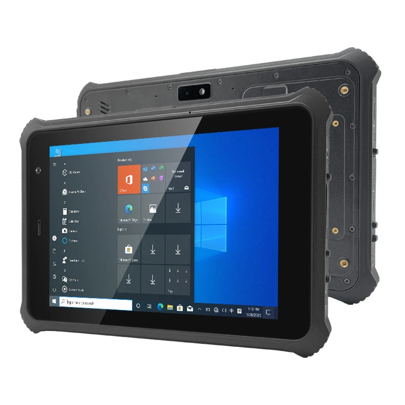 Win10 8inch Rugged Industrial Rugged Tablet 4G LTE High Speed Biometric Fingerprint Reader Collection NFC Tablet