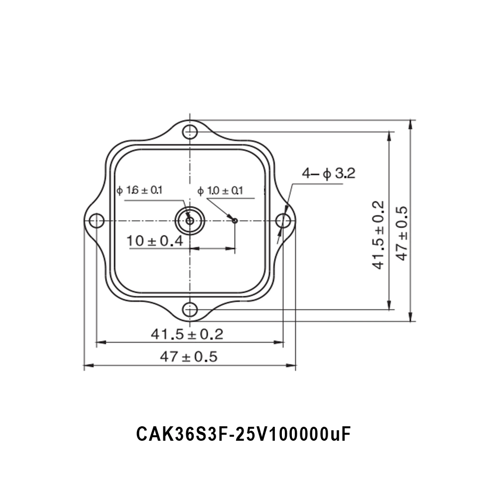 100000UF 25V Hybrid Tantalum Capacitors with Flange Structure