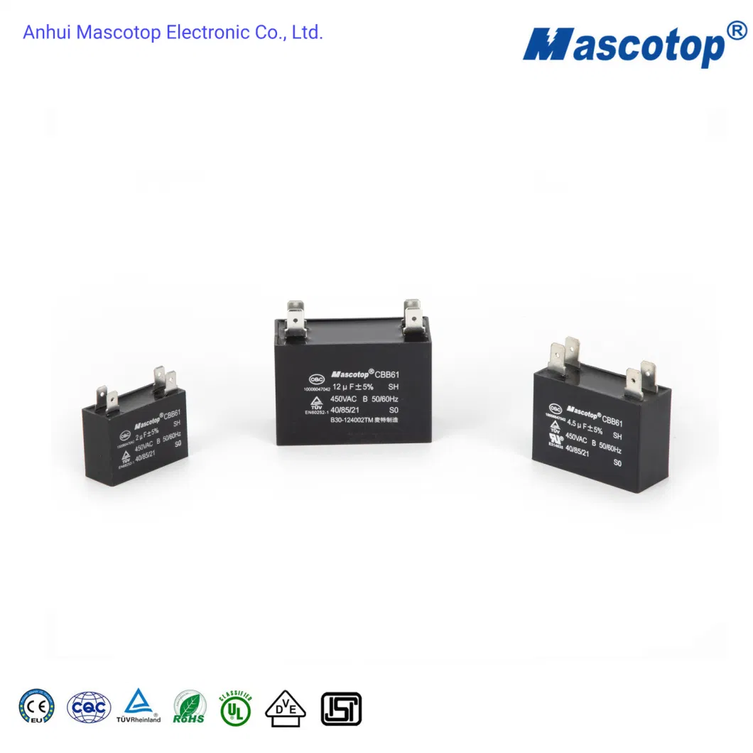 250-500 PCS/CTN 0.5-30UF Mascotop, Star, Eagle 1-25UF/200-500V Power Cbb61 Capacitor