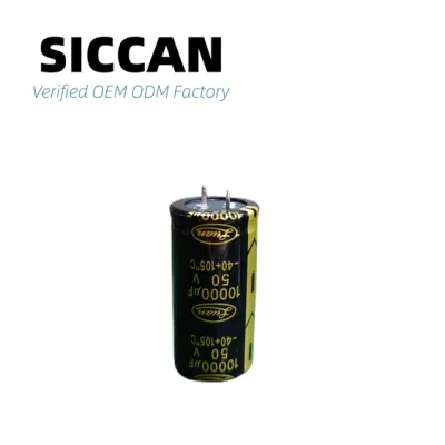 50V 10000uF condensador electrolítico de aluminio a presión para fuente de alimentación de audio Inversor de transductor para maquinaria industrial