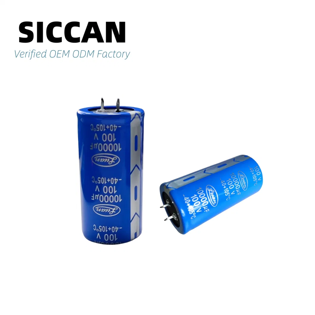 OEM Capacitors Electrolytic 3300UF 100V 25X60 10000hrs High Quality Manufacturer