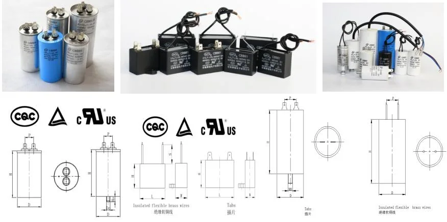 Manufacturer Custom Cbb61 AC Fan Motor Run Polypropylene Film Capacitor