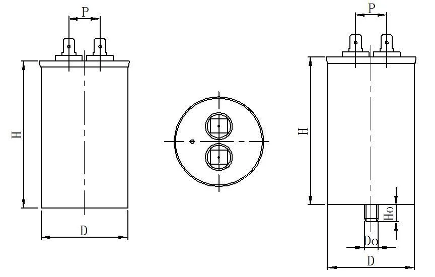 Cbb65 80UF Motor Running Capacitor Start Capacitor for Air Conditioner AC 660V/540V/450V/440V/370V/250V 50/60Hz 5%